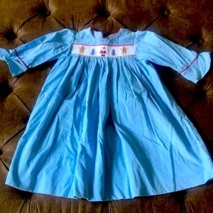 Beaux et Belles, Smocked Christmas Dress, Size 4